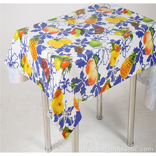 Tissu de table en PVC imprimé sur mesure